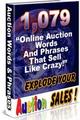 Thumbnail 1,079 Online Auction Words And Phrases That Sell Like Crazy - *w/Resell Rights*