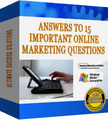 Thumbnail Answers To 15 Important Online Marketing Questions - *w/Resell Rights*