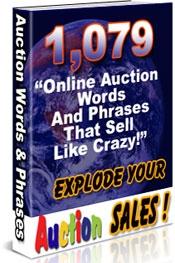 Product picture 1,079 Online Auction Words And Phrases That Sell Like Crazy - *w/Resell Rights*