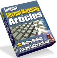 Product picture Instant Internet Marketing Articles  50 Money Making Private Label Articles - *w/Resell Rights*