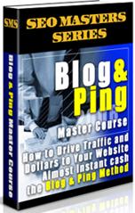 Product picture Blog & Ping Master Course  How To Drive Traffic And Dollars To Your Website - *w/Resell Rights*