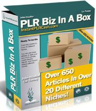 Product picture PLR Biz In A Box  Over 650 Articles In Over 20 Different Niches - *w/Resell Rights*