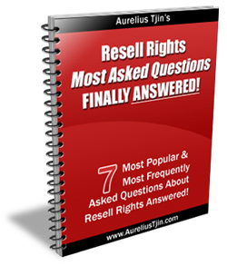 Product picture Resell Rights Most Asked Questions Finally Answered  7 Popular & Most Frequently Asked Questions - *w/Resell Rights*
